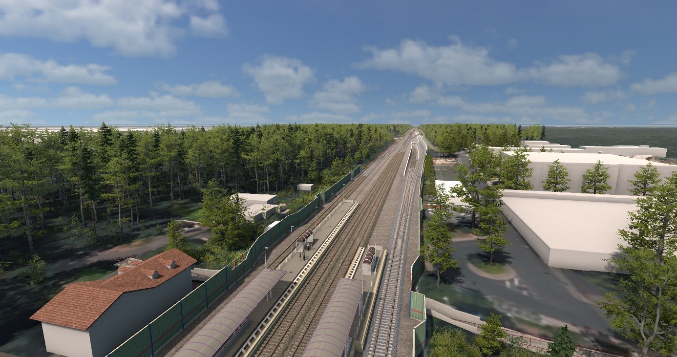 Visualisierung Bahnhof Zeppelinheim